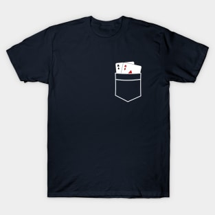 Pocket Aces Funny Poker T-Shirt T-Shirt